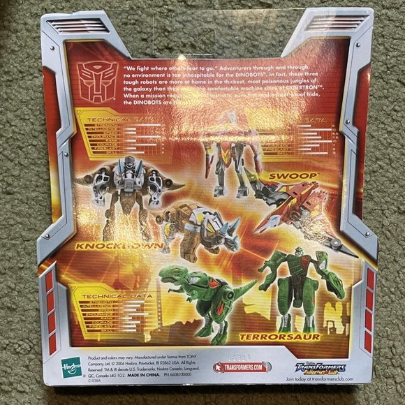 2006 Transformers Classics Dinobot Team Mini-Con Knockdown Terrorsaur Swoop Moc! - Picture 2 of 2